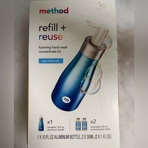 Method Refill& Reuse Foaming Hand Wash Concentrate Starter Kit
